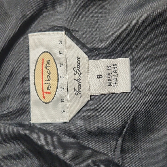 TALBOTS BLACK LINEN DRESS SIZE 8 - Picture 5 of 5